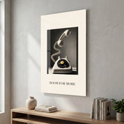 Room for More glass wall art by Artdesigna, featuring colorful abstract shapes on a transparent glass panel