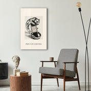Artdesigna Precious Hours glass wall art displayed in a stylish interior setting