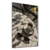 The Slow Club, Café Table | Glass Wall Art