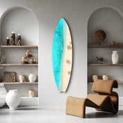 Aerial Escape | Surfboard Glass Wall Art