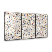 Coastal Terrazzo Trio | Glass Wall Art
