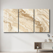 Ivory Onyx Trio | Glass Wall Art