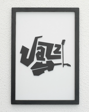 JAZZ – Artistic Wooden Typography Wall Art