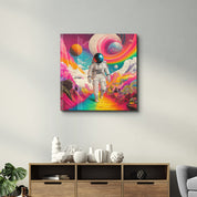 Floating in a Psychedelic Dreamscape 2 | Glass Wall Art