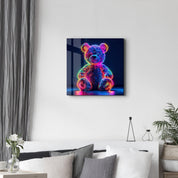 Teddy Bear - Designers Collection Glass Wall Art - Artdesigna