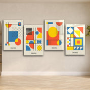 ."Bauhaus Quadro". Contemporary Gallery Collection Glass Wall Art - ArtDesigna Glass Printing Wall Art