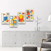 ."Bauhaus Quadro". Contemporary Gallery Collection Glass Wall Art - ArtDesigna Glass Printing Wall Art