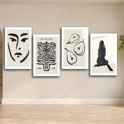 ."The Cut Outs Quadro". Contemporary Gallery Collection Glass Wall Art - ArtDesigna Glass Printing Wall Art