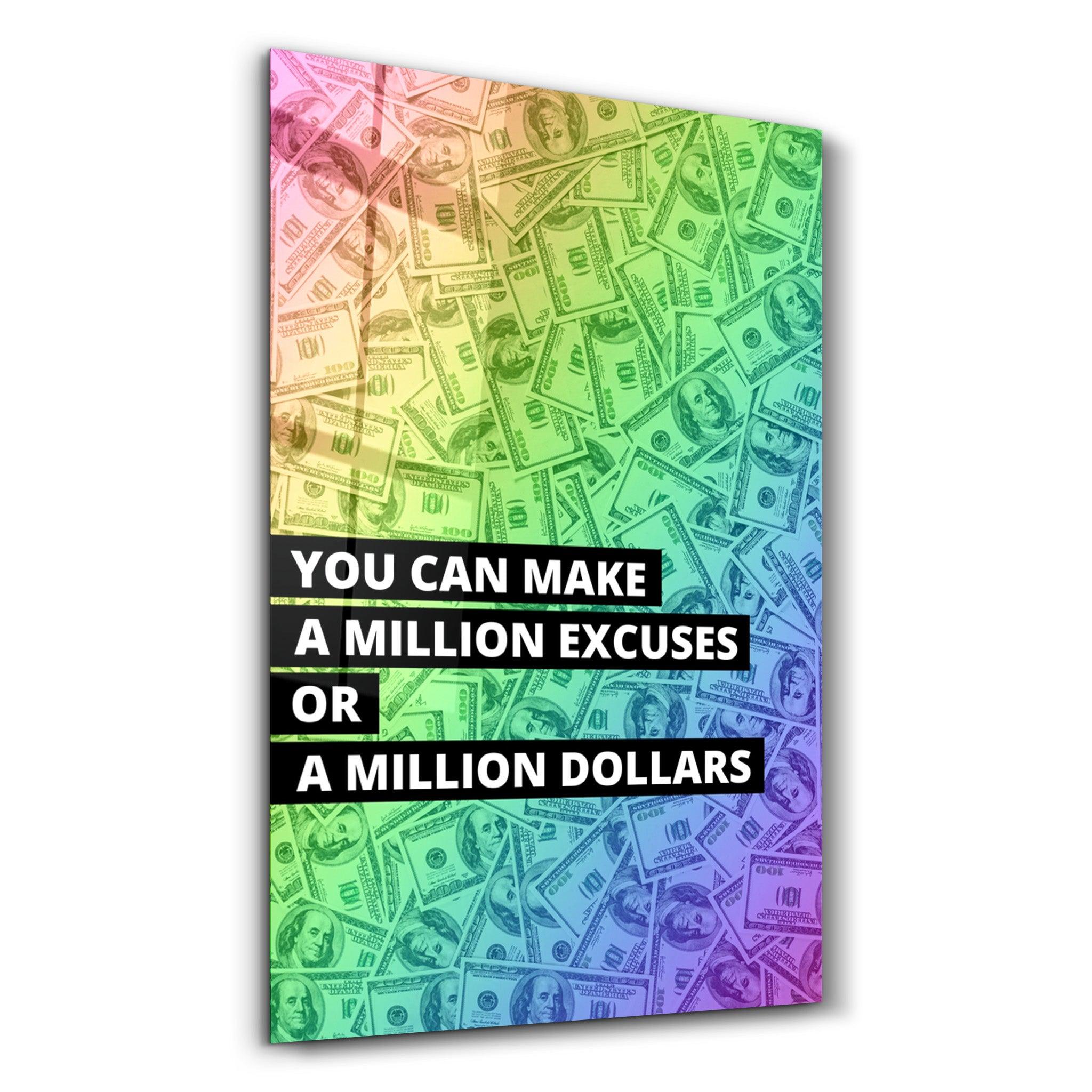 ・"Million Dollars"・Designers Collection Glass Wall Art - ArtDesigna Glass Printing Wall Art