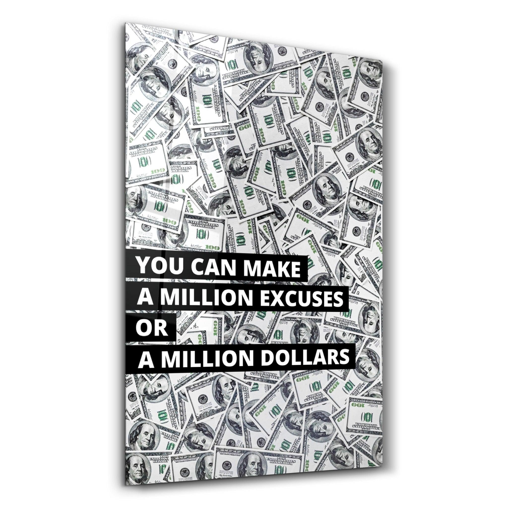 ・"Million Dollars"・Designers Collection Glass Wall Art - ArtDesigna Glass Printing Wall Art