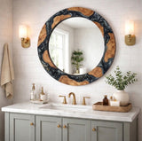 Black Diamond Epoxy & Olive Wood Mirror