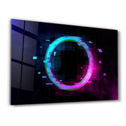 Circle In the Space | Glass Wall Art - Artdesigna