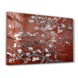 Abstract Flowers V5 | Glass Wall Art