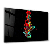 Liquid Drops | Glass Wall Art - Artdesigna