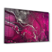 Purple Wave Pattern V2 | Glass Wall Art - Artdesigna