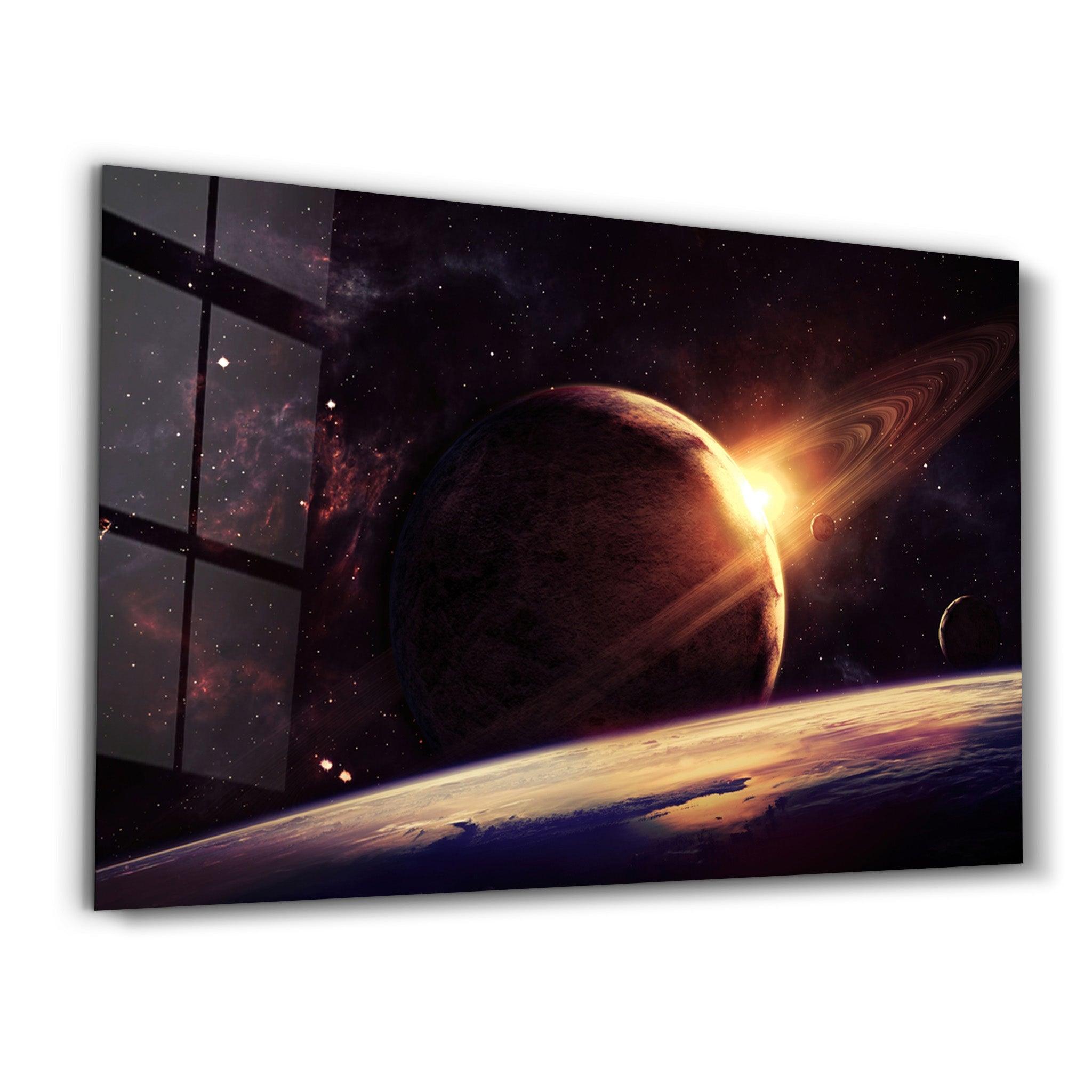 Melodic Universe | Glass Wall Art - Artdesigna