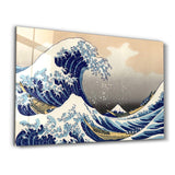 The Great Wave off Kanagawa (1829) by Hokusai | Glass Wall Art