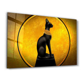 An Egyptian Cat | Glass Wall Art