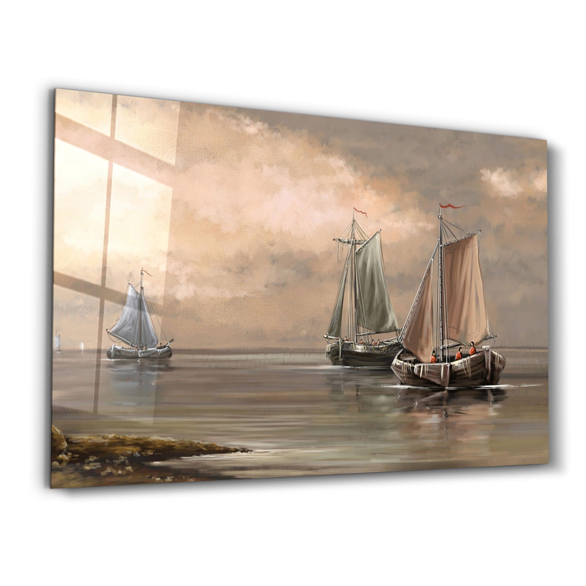 Marine Workers From Victor Hugo | Glass Wall Art - Artdesigna