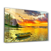 Mauritius | Glass Wall Art - Artdesigna