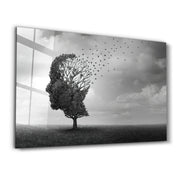 Forgetting Things | Glass Wall Art - Artdesigna