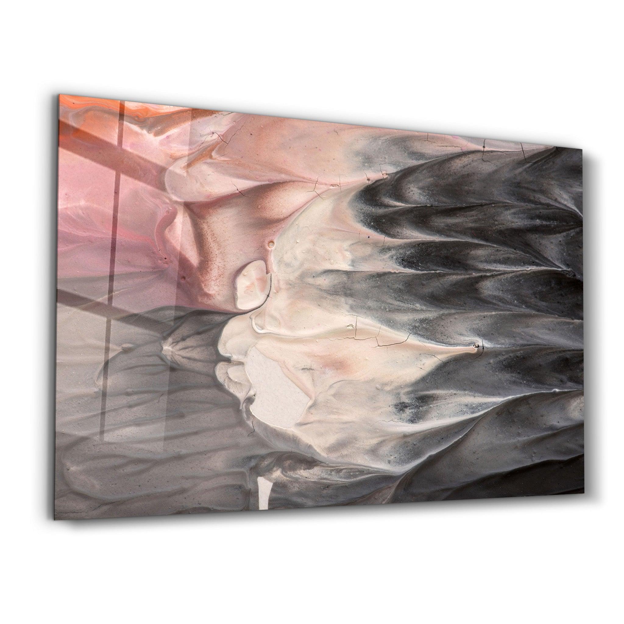 Dreamlike Flow Abstract | Glass Wall Art - Artdesigna