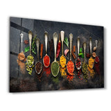 Indian Spices | Glass Wall Art