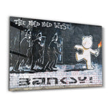 Banksy The Mild Mild West | Glass Wall Art