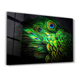 Peacock Feather | Glass Wall Art