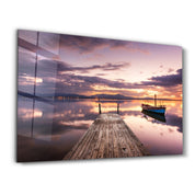 Pier 10 | Glass Wall Art - Artdesigna