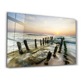 Pier Ruin | Glass Wall Art