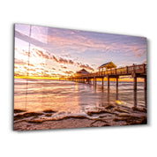 Pier 12 | Glass Wall Art - Artdesigna