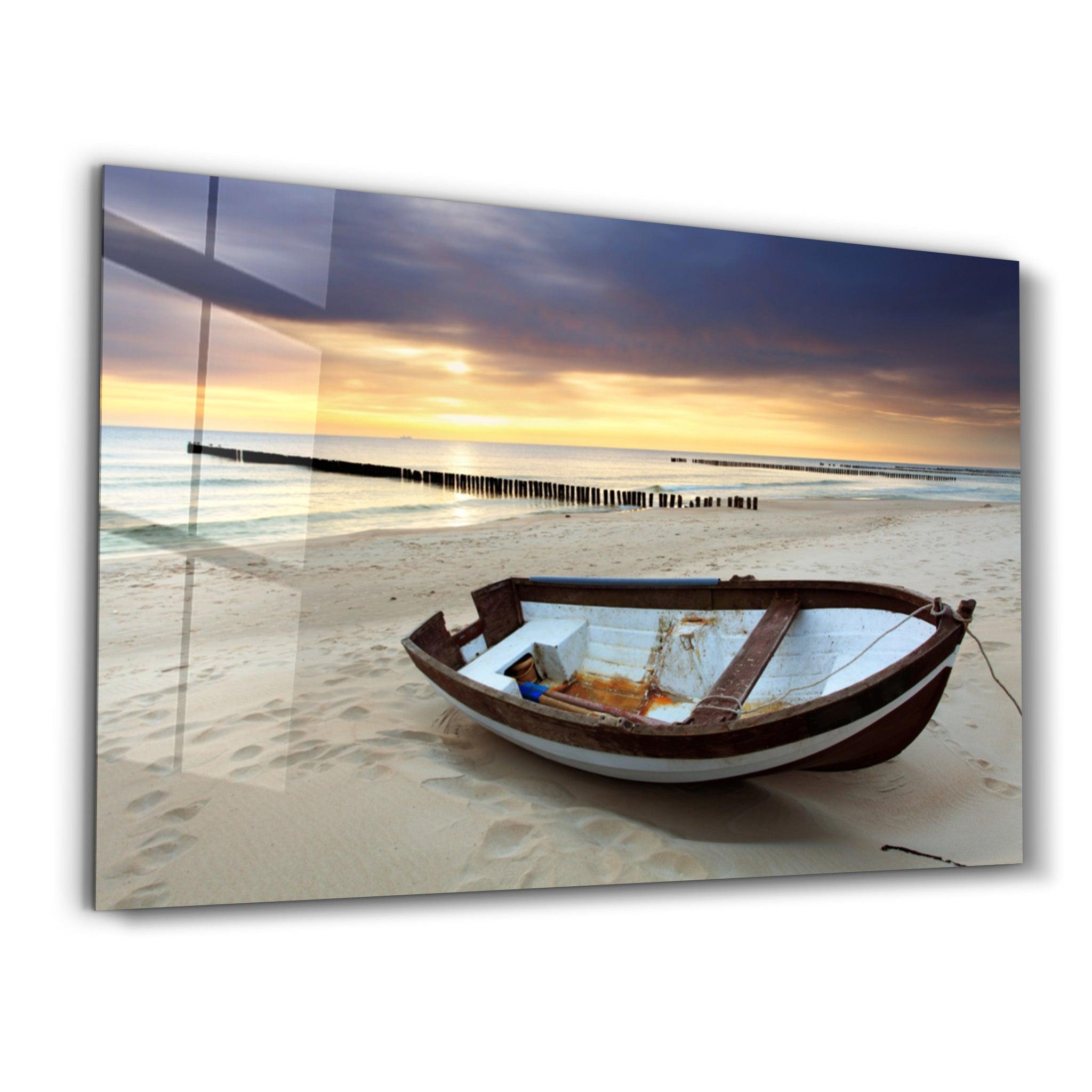 SeaSide | Glass Wall Art - Artdesigna