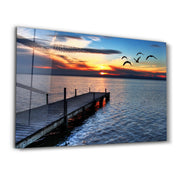 Pier 15 | Glass Wall Art - Artdesigna