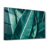 Green Tropical Leaf 2 | Glass Wall Art