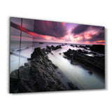 Sunset Landscape | Glass Wall Art