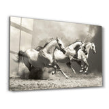 The Thunder of Hooves : Horses | Glass Wall Art