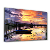 Sunset 2 | Glass Wall Art - Artdesigna