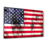 Flag of the U.S. | Glass Wall Art