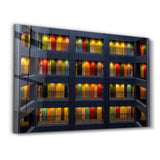 Colored Doors | Glass Wall Art
