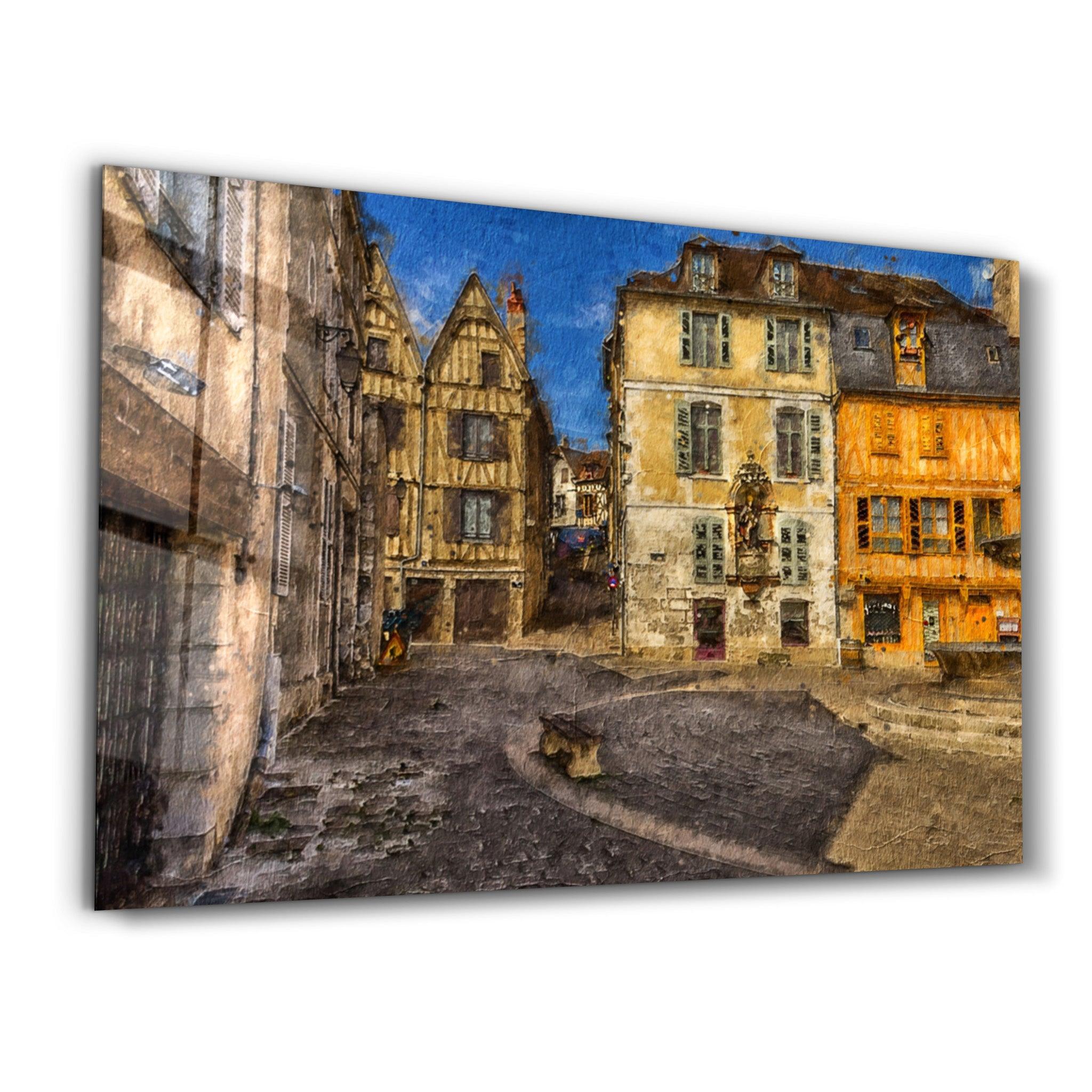 Medieval Square | Glass Wall Art - Artdesigna