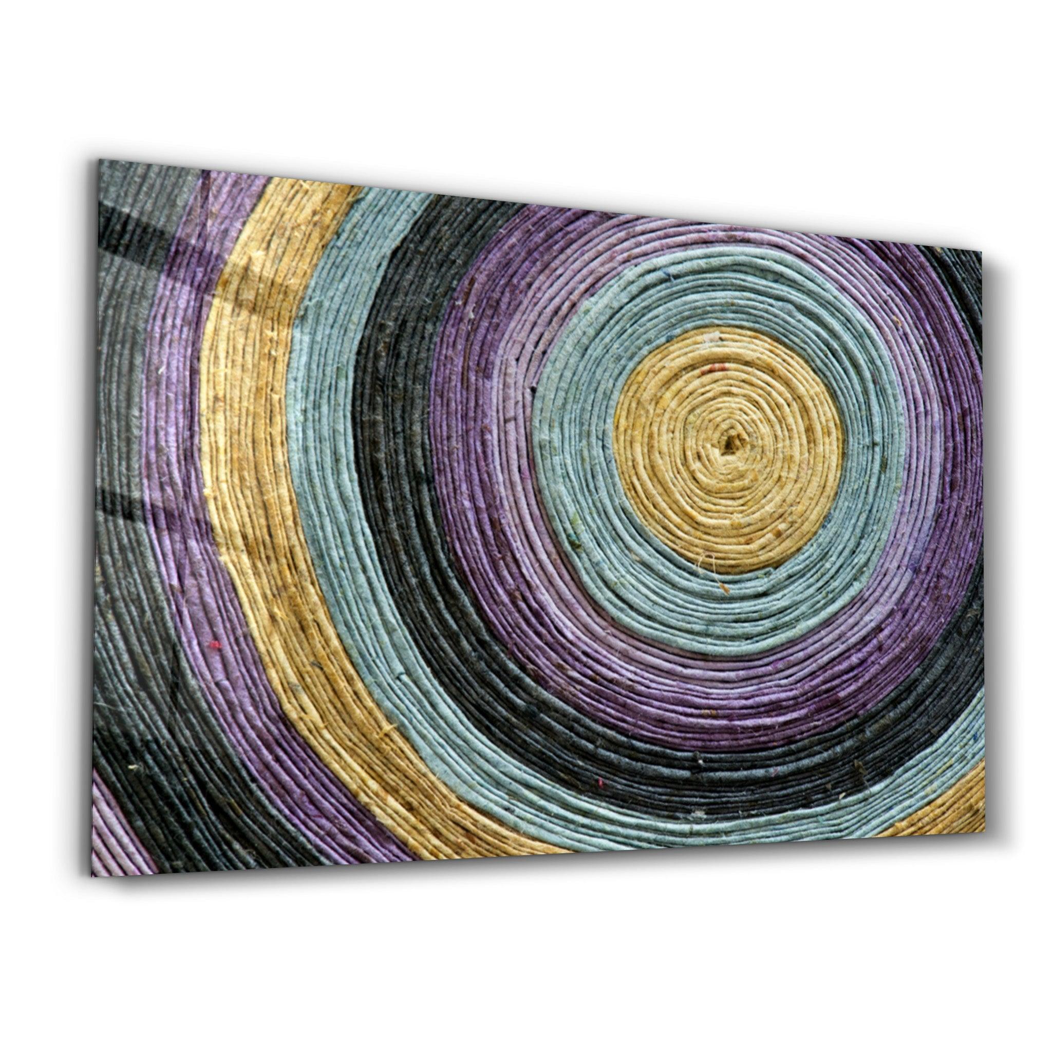 Colored Spiral | Glass Wall Art - Artdesigna