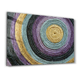 Colored Spiral | Glass Wall Art