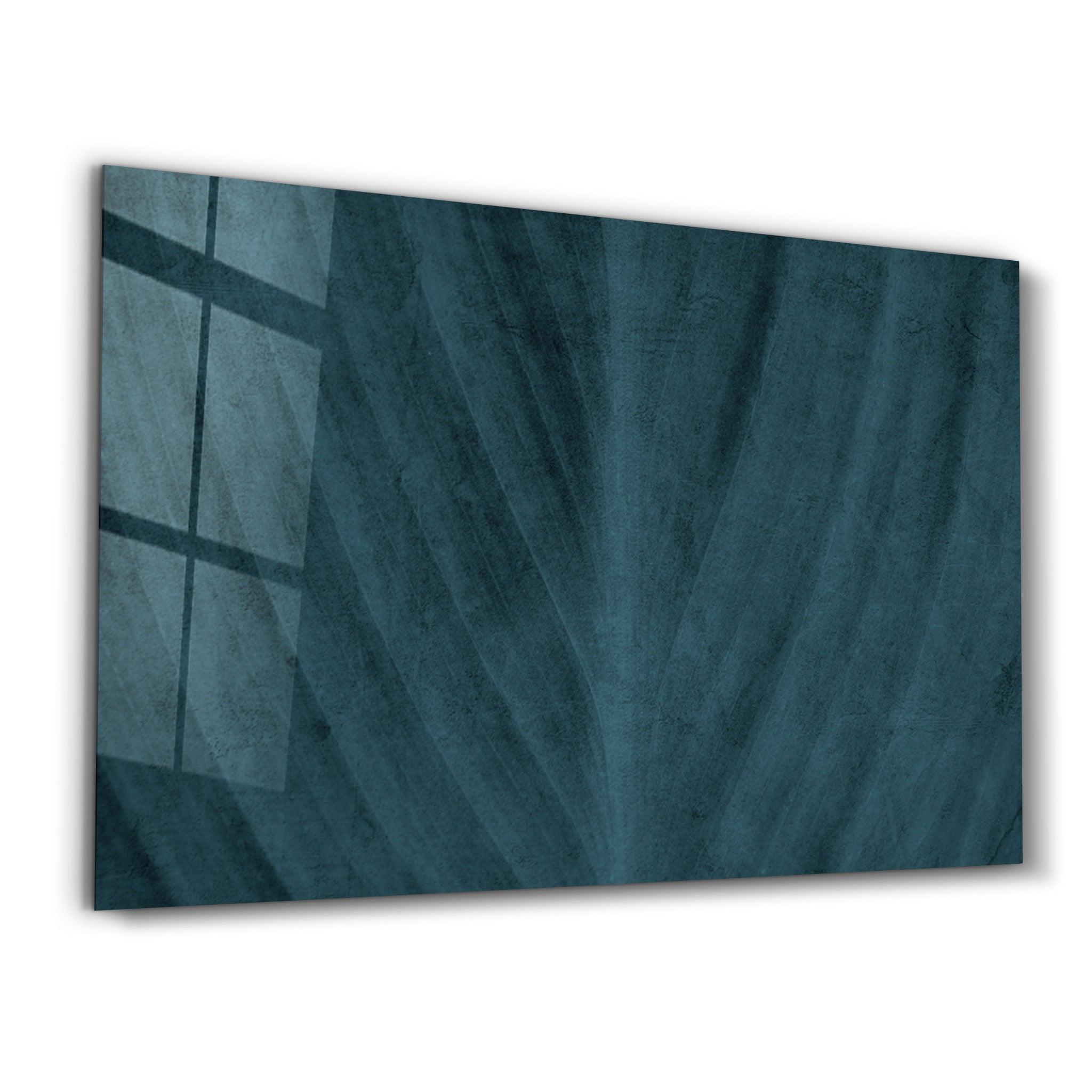 Green Leaf | Glass Wall Art - Artdesigna