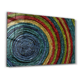 Colored Spiral | Glass Wall Art