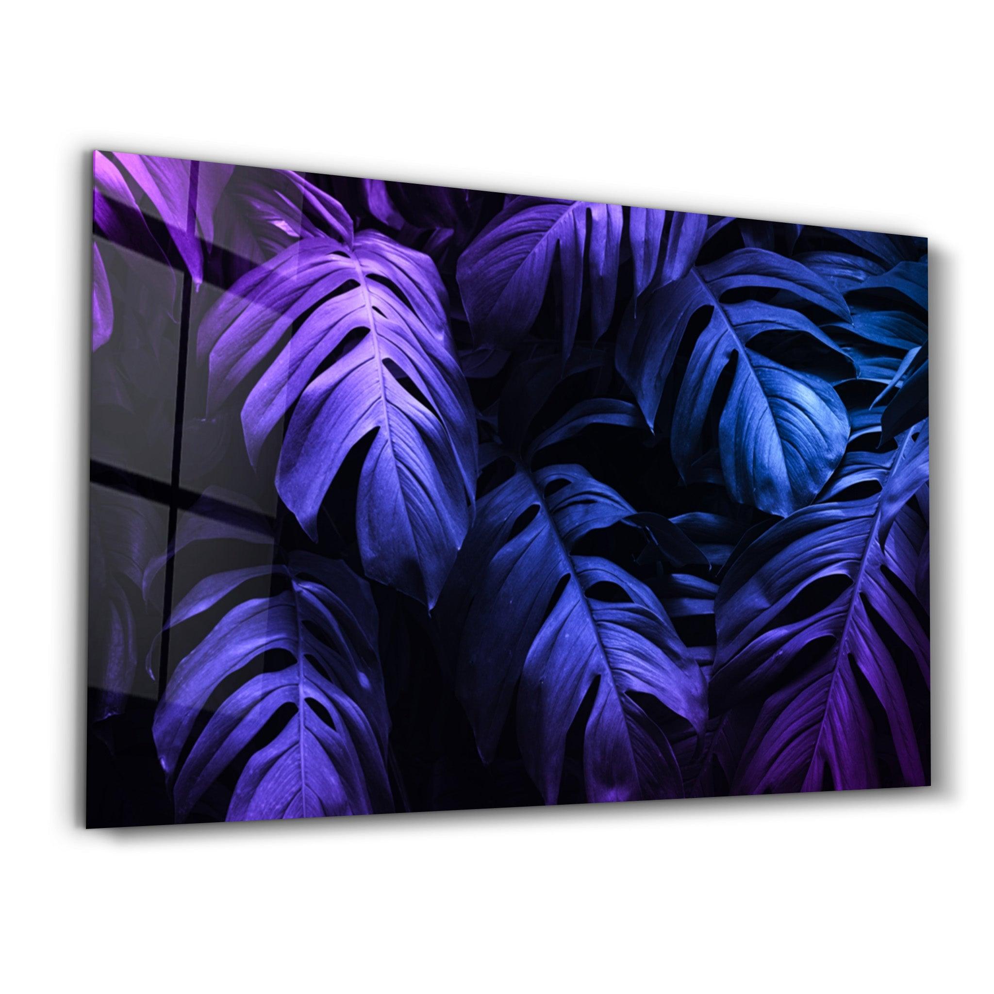 Tropical Leaf | Glass Wall Art - Artdesigna