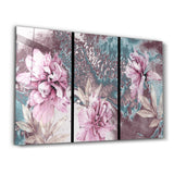Divided Flowers | Glass Wall Art