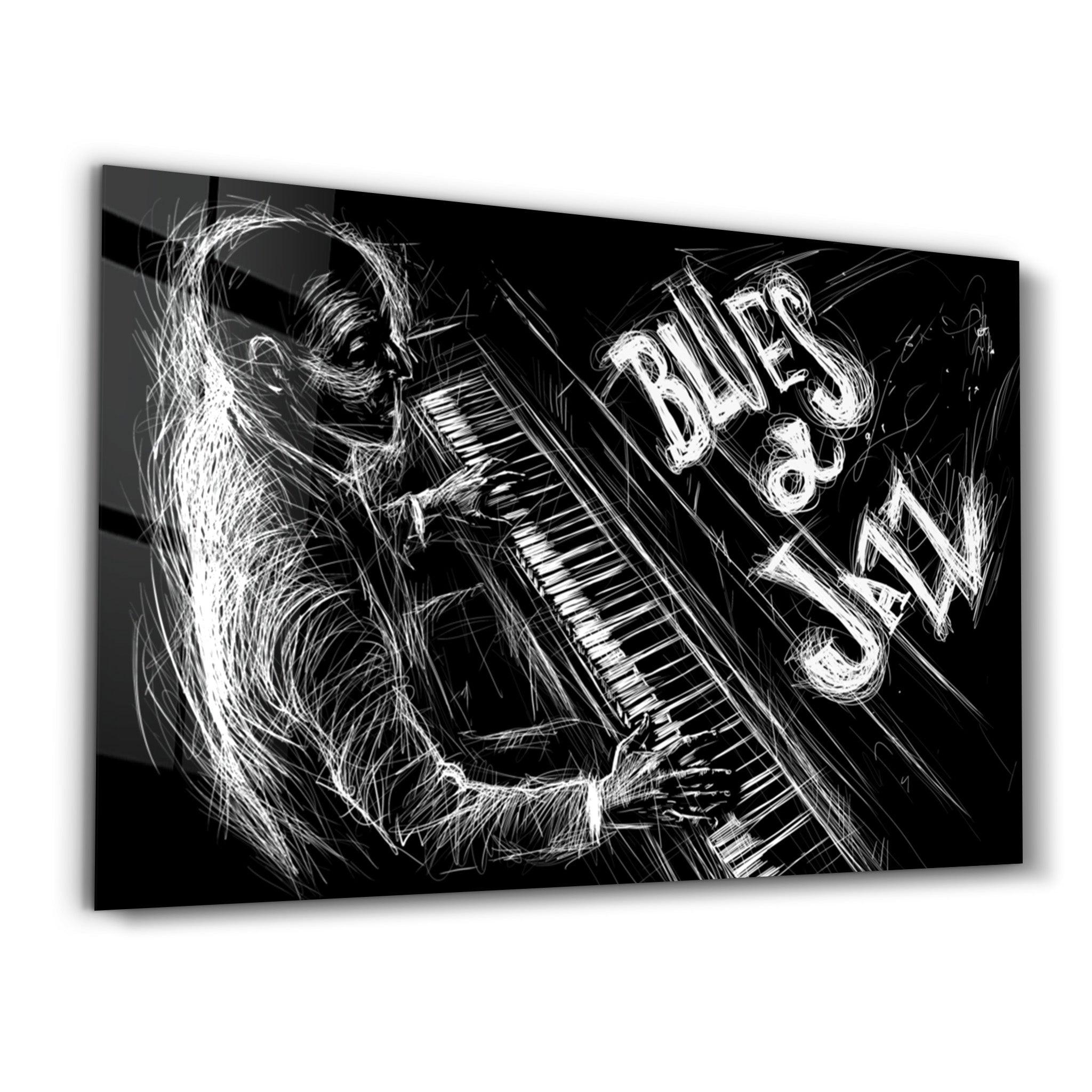 Only Jazz | Glass Wall Art - Artdesigna