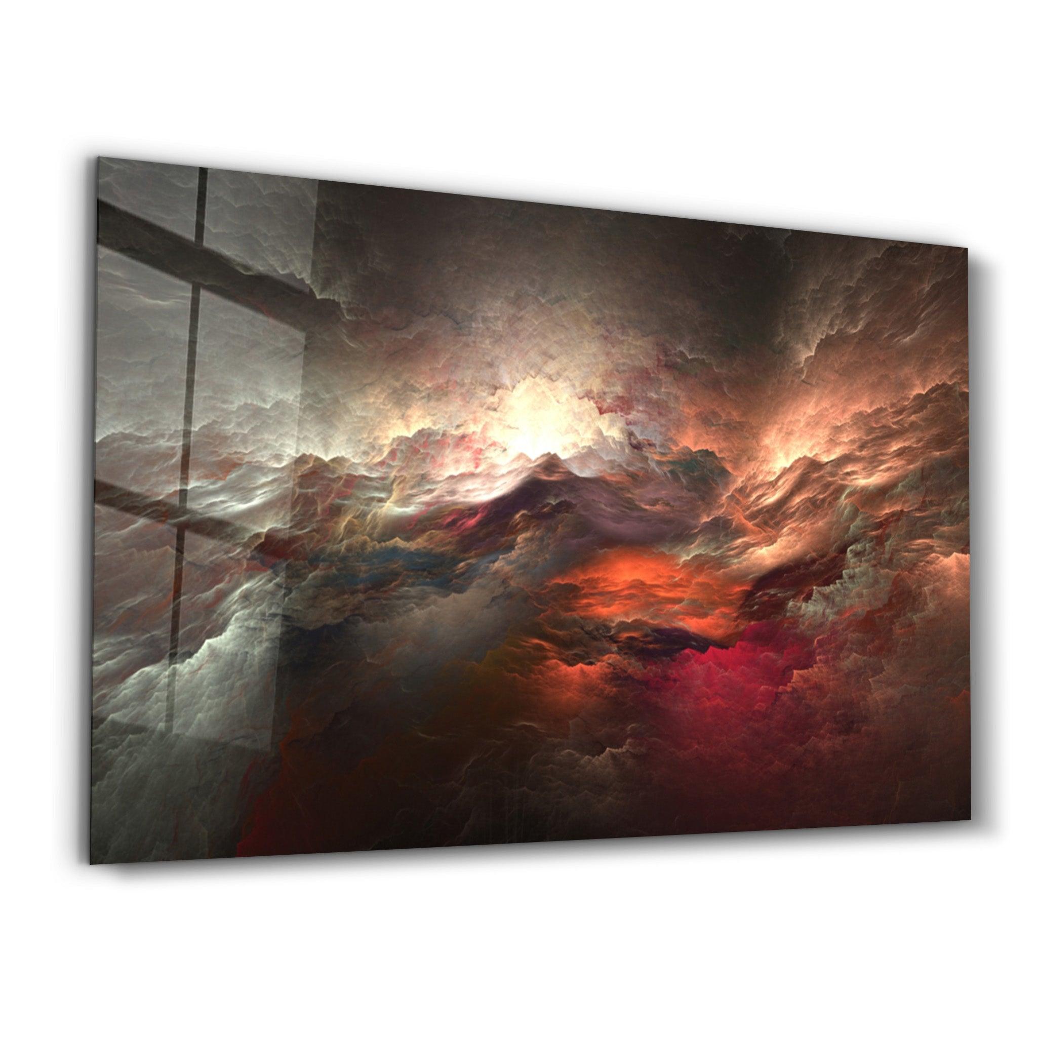 SkyFire | Glass Wall Art - Artdesigna