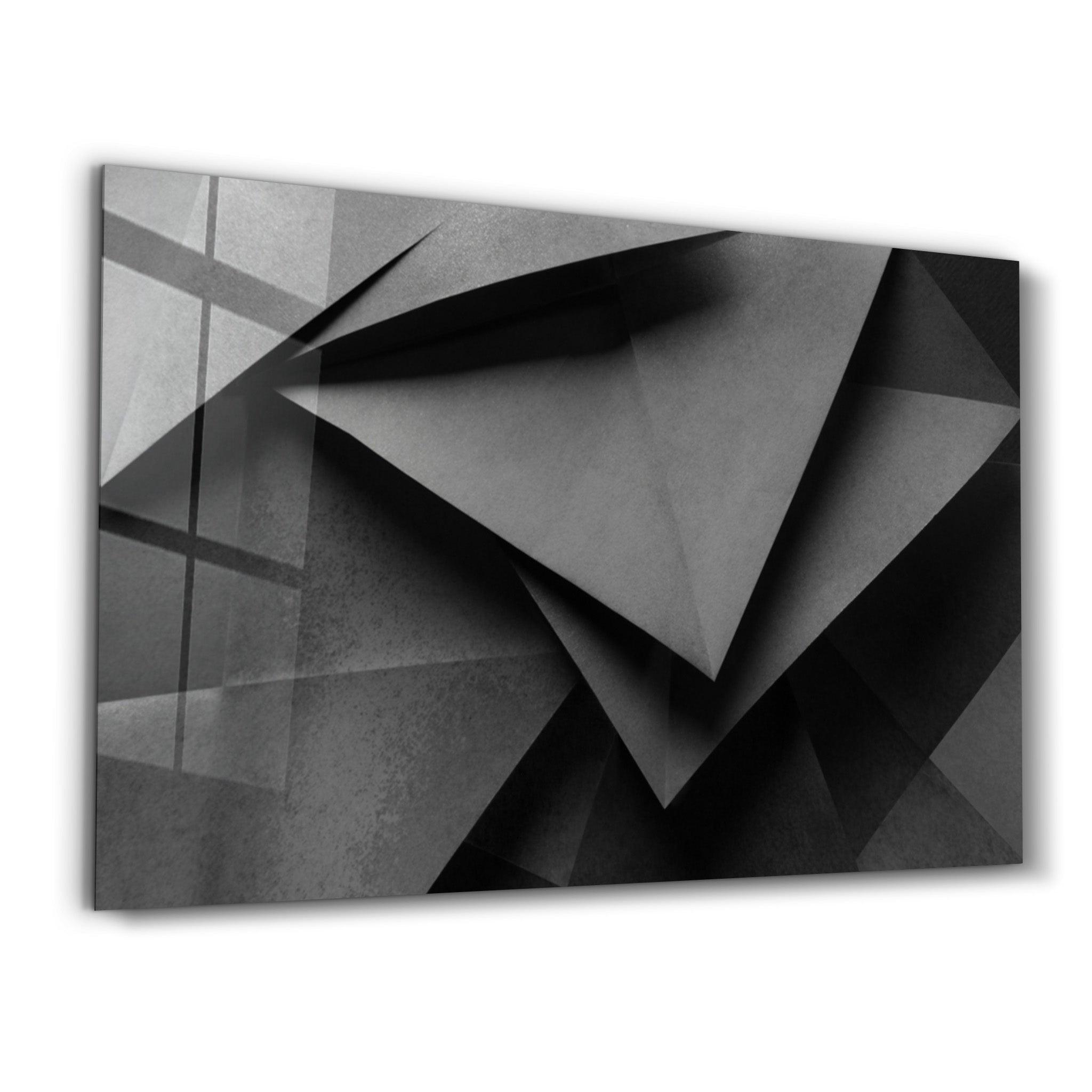 Black Paper | Glass Wall Art - Artdesigna